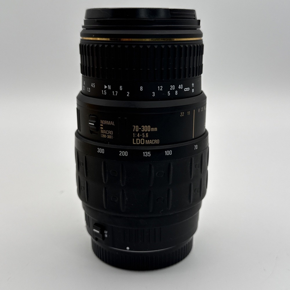 Quantaray AF 70–300mm f/4–5.6 Tele-Macro Lens for Canon EF Mount